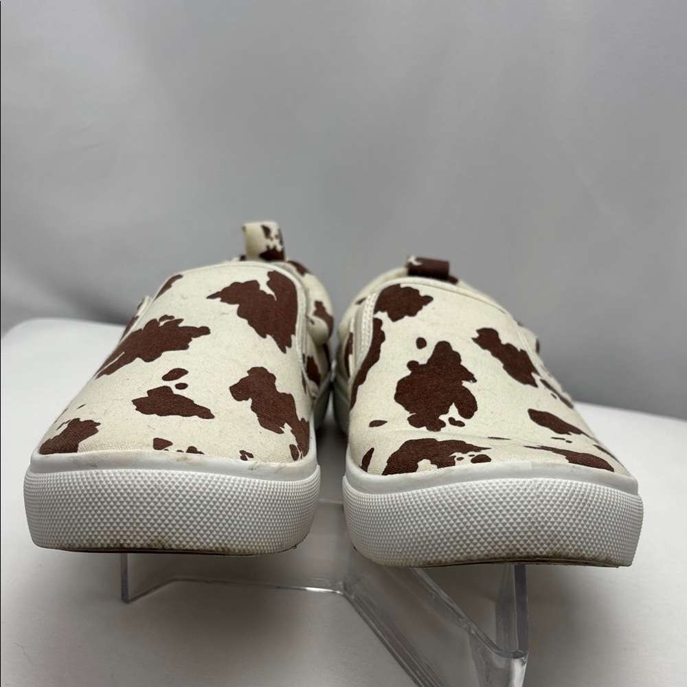 Maurices Women’s Sz9.5 Brown and White Slip-On Sneakers - Picture 4 of 10